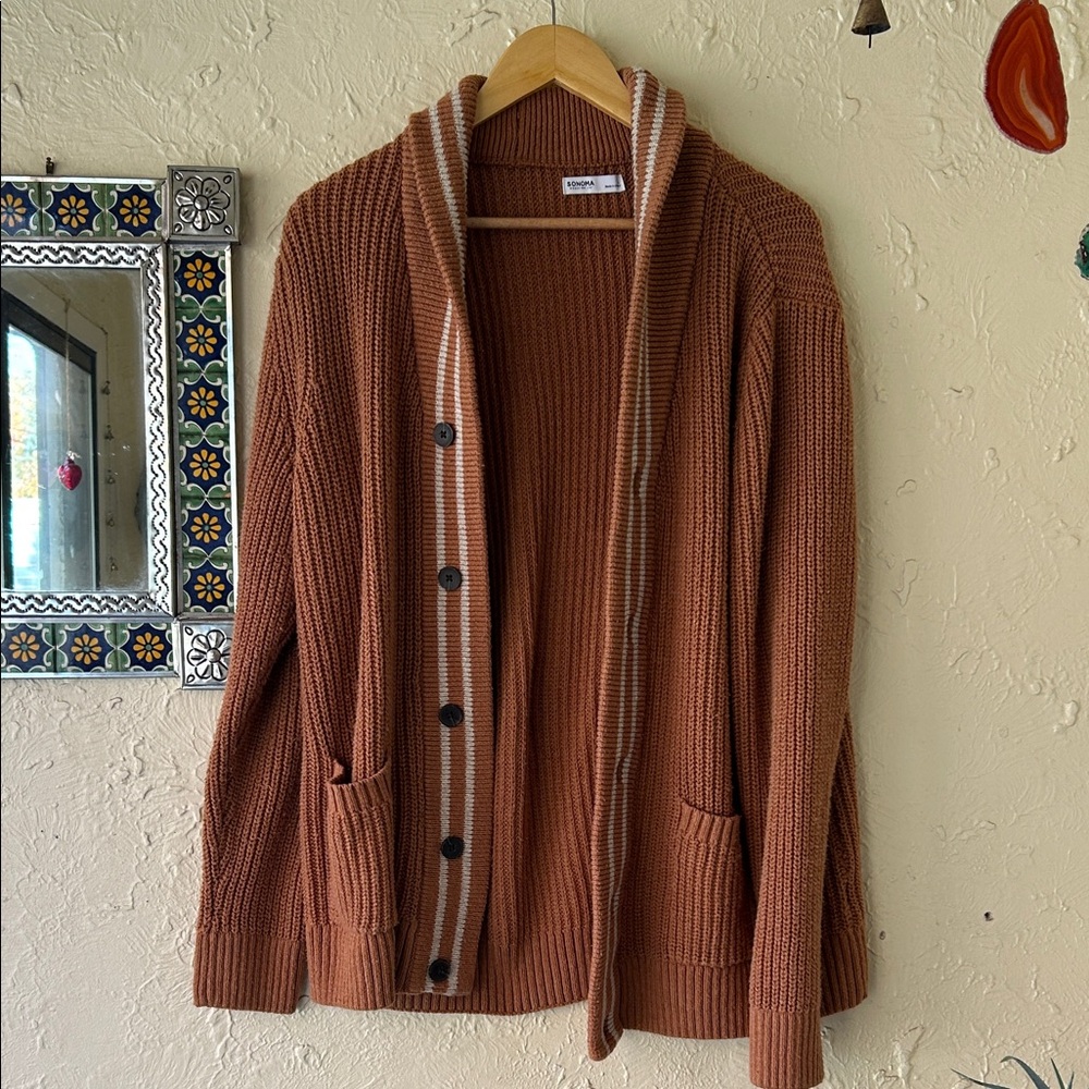Sonoma Collegiate Striped Cardigan 🫖 size Large